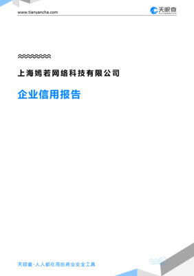 上海嫣若网络科技(企业信用报告)- 天眼查